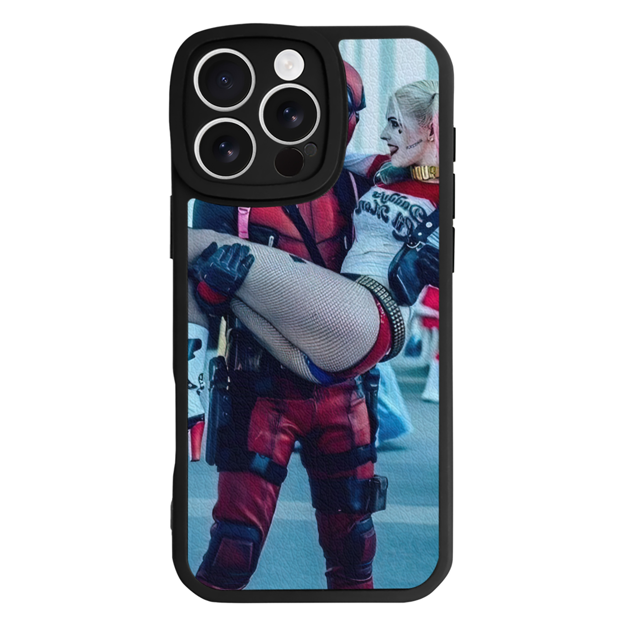 （画像用） Deadpool デッドプール 【iPhone 16シリーズ対応】シリコンスマホケース（レザー調） 材質：シリコン